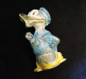 Rare Salco Disney Early Donald Duck Metal Figurine Vintage 1930s Lead Figure 1.5